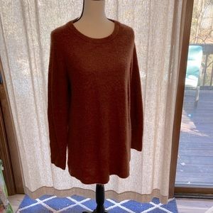 Brown tunic sweater